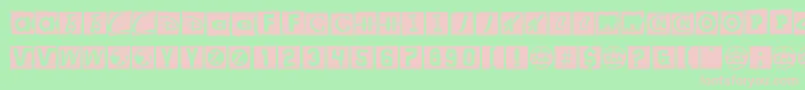 Brandsom Font – Pink Fonts on Green Background