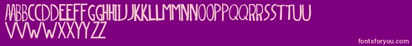 DingleberrySolid Font – Pink Fonts on Purple Background
