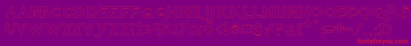 Quietthiefemptybold Font – Red Fonts on Purple Background