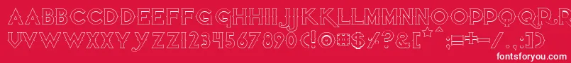 Quietthiefemptybold Font – White Fonts on Red Background