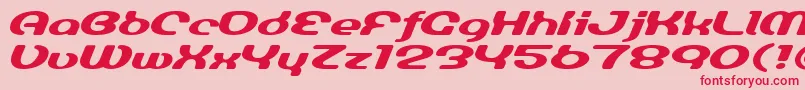 Luminesign Font – Red Fonts on Pink Background