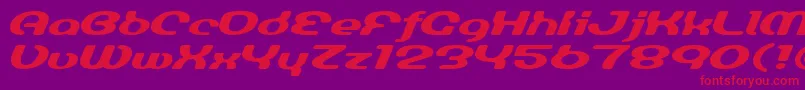 Luminesign Font – Red Fonts on Purple Background