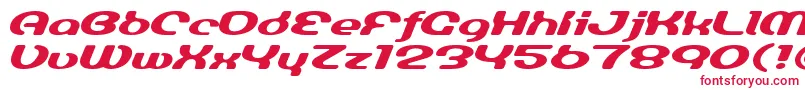 Luminesign Font – Red Fonts on White Background