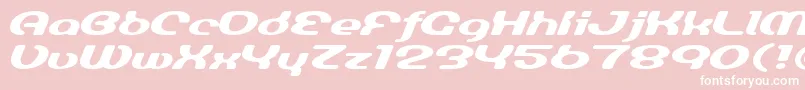 Luminesign Font – White Fonts on Pink Background