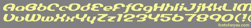 Luminesign Font – Yellow Fonts on Gray Background