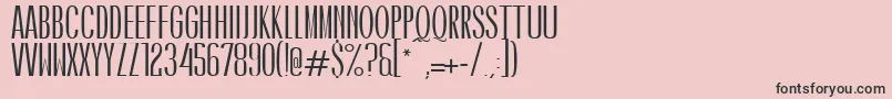 CaledoBoldWebfont Font – Black Fonts on Pink Background