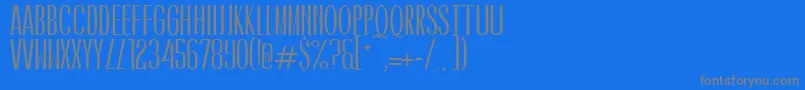 CaledoBoldWebfont Font – Gray Fonts on Blue Background