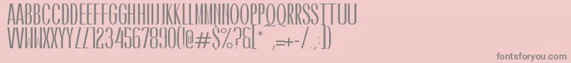 フォントCaledoBoldWebfont – ピンクの背景に灰色の文字