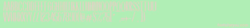 Шрифт CaledoBoldWebfont – розовые шрифты на зелёном фоне