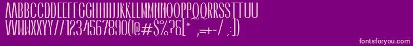 Шрифт CaledoBoldWebfont – розовые шрифты на фиолетовом фоне