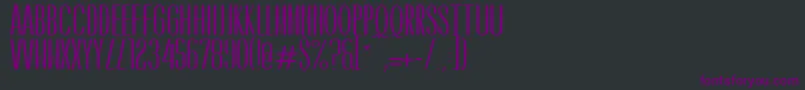 CaledoBoldWebfont Font – Purple Fonts on Black Background