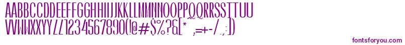 Шрифт CaledoBoldWebfont – фиолетовые шрифты на белом фоне