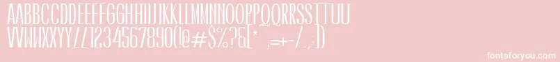 CaledoBoldWebfont Font – White Fonts on Pink Background