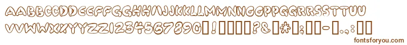 Poosmooth Font – Brown Fonts on White Background