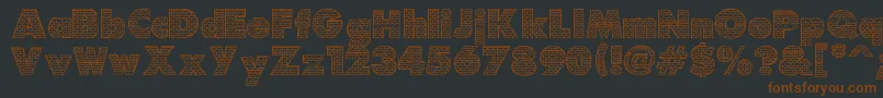 Bricks Font – Brown Fonts on Black Background