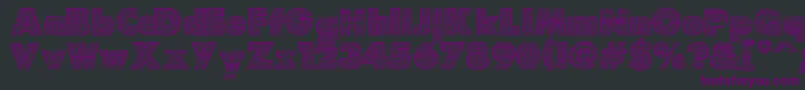 Bricks Font – Purple Fonts on Black Background