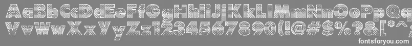 Bricks Font – White Fonts on Gray Background