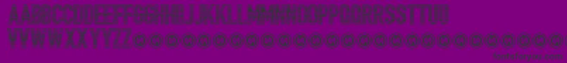 TrailerParkLaneInverted Font – Black Fonts on Purple Background