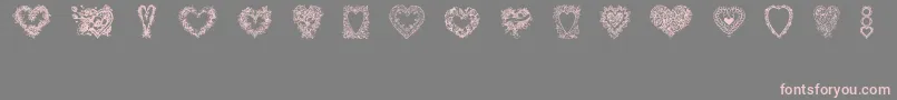 HeartsOfLime Font – Pink Fonts on Gray Background