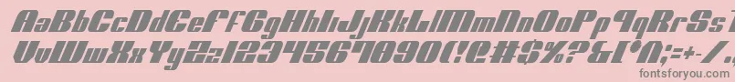 Nolo Contendre Condital Font – Gray Fonts on Pink Background