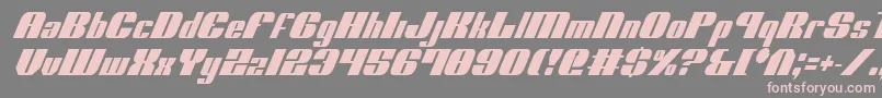 Nolo Contendre Condital Font – Pink Fonts on Gray Background