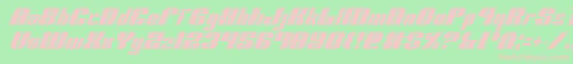 Nolo Contendre Condital Font – Pink Fonts on Green Background