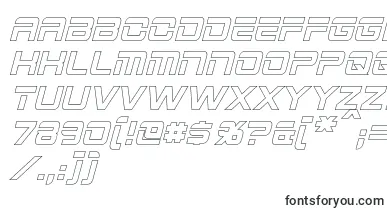 2015CruiserHollowBoldItalic font – Fonts Starting With 2