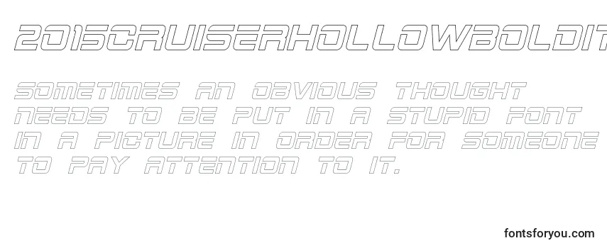 2015CruiserHollowBoldItalic-fontti