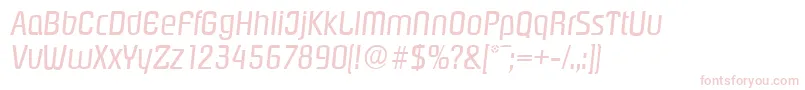 フォントPasadenaserialItalic – ピンクのフォント