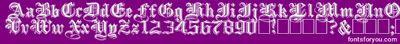 More about EmbossedBlackWide Font EmbossedBlackWide Font – White Fonts on Purple Background