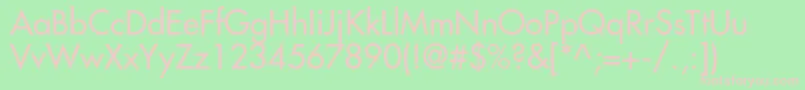 Favoritc Font – Pink Fonts on Green Background