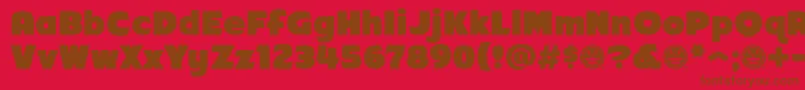 Arb218FinishedFreeware Font – Brown Fonts on Red Background
