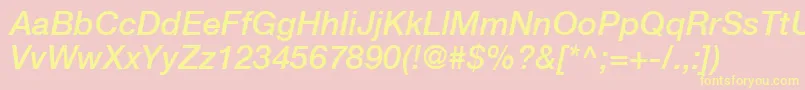 Más sobre la fuente HelveticaLt66MediumItalic fuente HelveticaLt66MediumItalic – Fuentes Amarillas Sobre Fondo Rosa