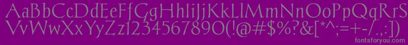 Police ChantelliAntiqua – polices grises sur fond violet