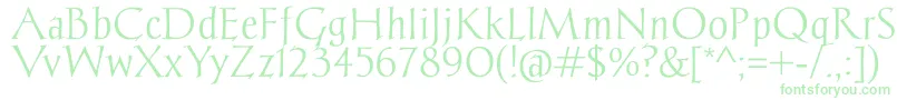 ChantelliAntiqua-Schriftart – Grüne Schriften