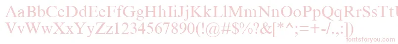 MtCyr Font – Pink Fonts on White Background