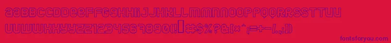 JumboOutline Font – Purple Fonts on Red Background