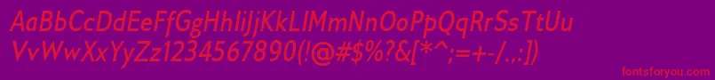 fuente GilliusadfBoldconditalic – Fuentes Rojas Sobre Fondo Morado