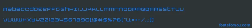 Шрифт Nextwavecond – синие шрифты на чёрном фоне