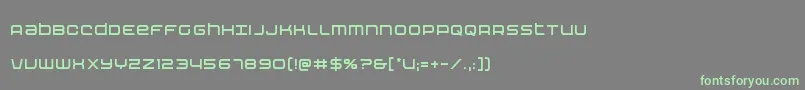 Fonte Nextwavecond – fontes verdes em um fundo cinza