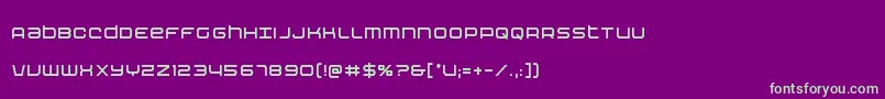 Nextwavecond-Schriftart – Grüne Schriften auf violettem Hintergrund