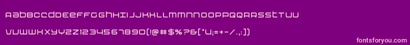 Fonte Nextwavecond – fontes rosa em um fundo violeta