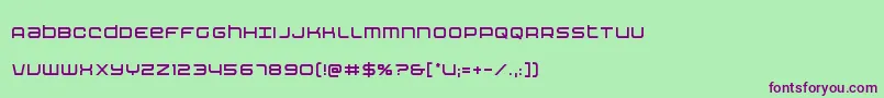 Шрифт Nextwavecond – фиолетовые шрифты на зелёном фоне