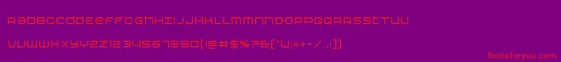 フォントNextwavecond – 紫の背景に赤い文字
