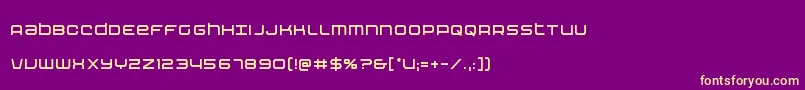 Шрифт Nextwavecond – жёлтые шрифты на фиолетовом фоне