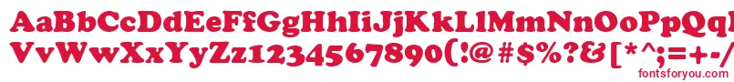 フォントCyrilliccopperMedium – 赤い文字