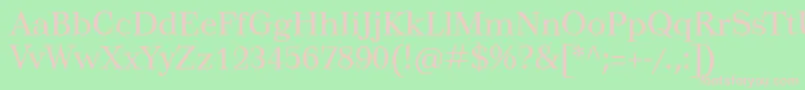 Tusar Font – Pink Fonts on Green Background