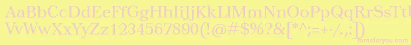 Tusar Font – Pink Fonts on Yellow Background
