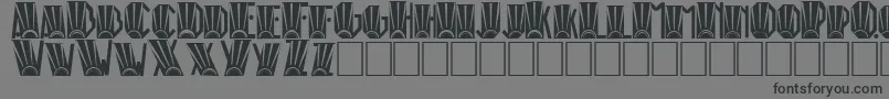 RioArtDeco Font – Black Fonts on Gray Background