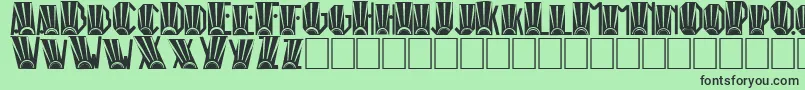 En savoir plus sur la police RioArtDeco Police RioArtDeco – polices noires sur fond vert
